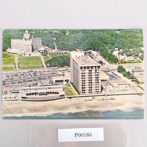 Vintage The Cavalier Hotels Virginia Beach Postcard 1980 Oceanfront Aerial View